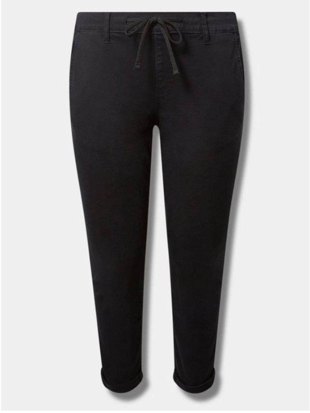 Torrid Pull-On Weekend Straight Stretch Twill Pants - Picture 2 of 5